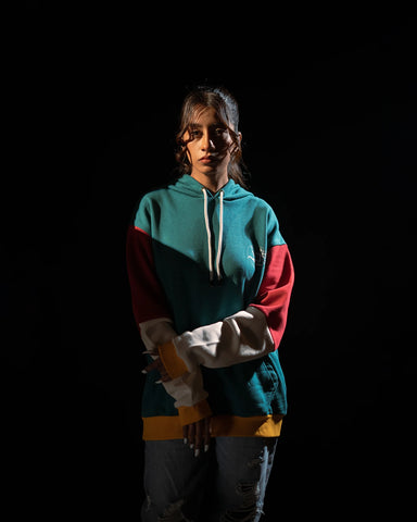 Tri-Tone Block Hoodie – Bold Winter Streetwear Edition