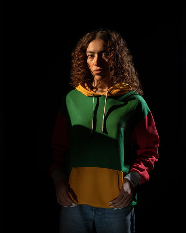 Tri-Tone Block Hoodie – Bold Winter Streetwear Edition